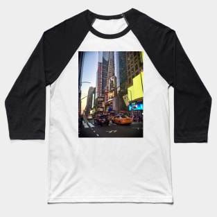 Times Square, Manhattan, New York City Baseball T-Shirt